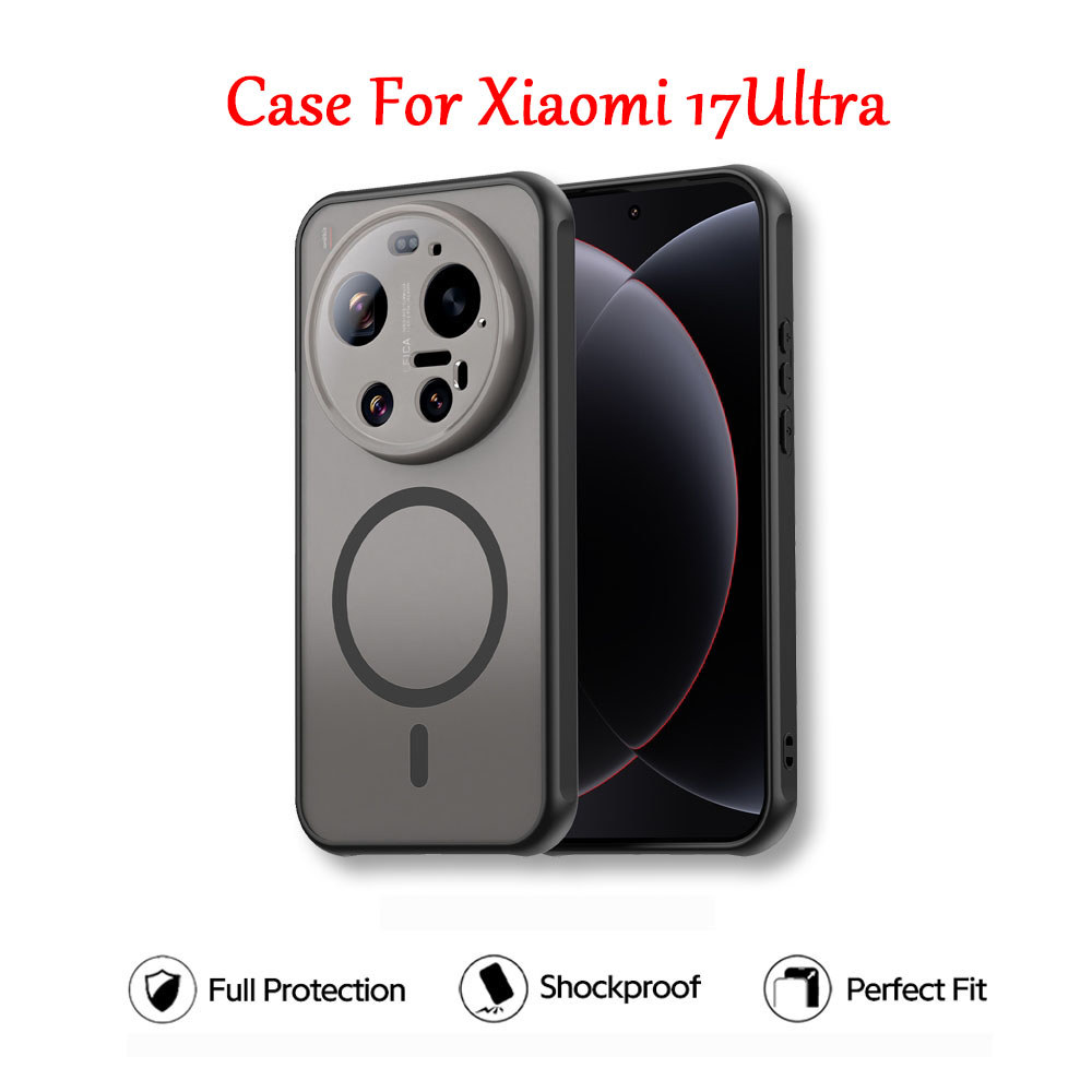 Matte PC + TPU เคสโทรศัพท์ แม่เหล็ก สําหรับ Xiaomi Mi 17 Ultra 17Ultra Mi17T Pro 17T Mi15T Pro Mi15TPro 016