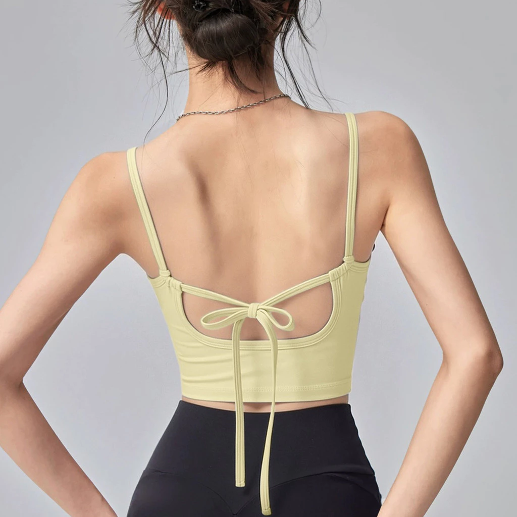 สปอร์ตบรา Lace Hollow Back ยืดหยุ่นสูง เหมาะสำหรับออกกำลังกายและโยคะ thumbnail 6
