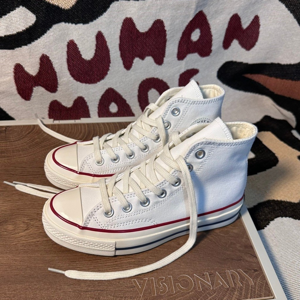 Converse 1970s รองเท้าบอร์ดลําลองคุณภาพสูงคลาสสิกสีขาวสําหรับทั้งชายและหญิง
