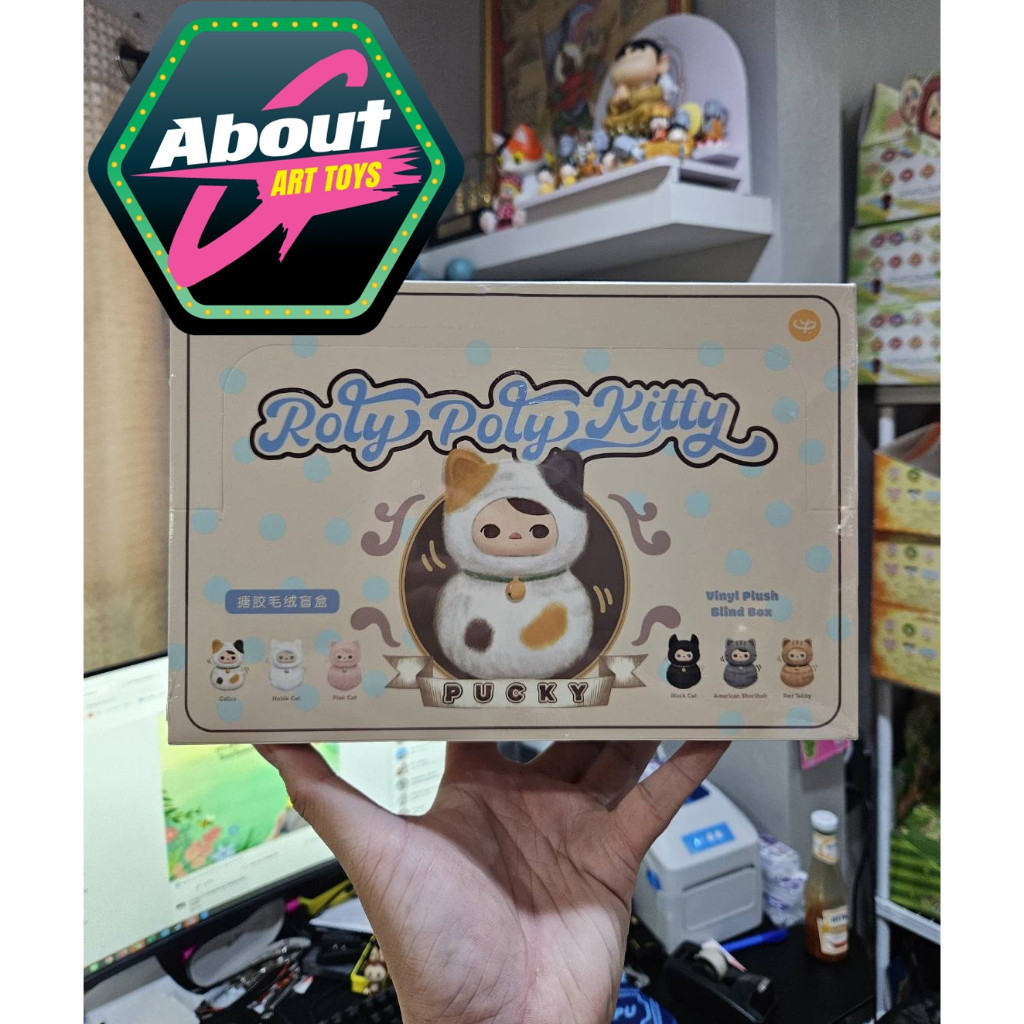 พร้อมส่ง Pucky Roly Poly Kitty Series Vinyl Plush ของแท้ By Popmart