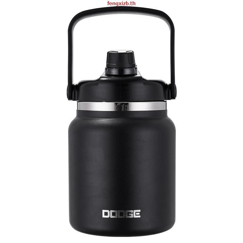 DODGE กระบอกน้ำจัมโบ้ กระติกน้ำขนาดใหญ่ ขนาด 4600 ml. /4.6 L.กระบอกสแตนเลส304 พร้อมหูหิ้ว ขวดน้ำขนาด