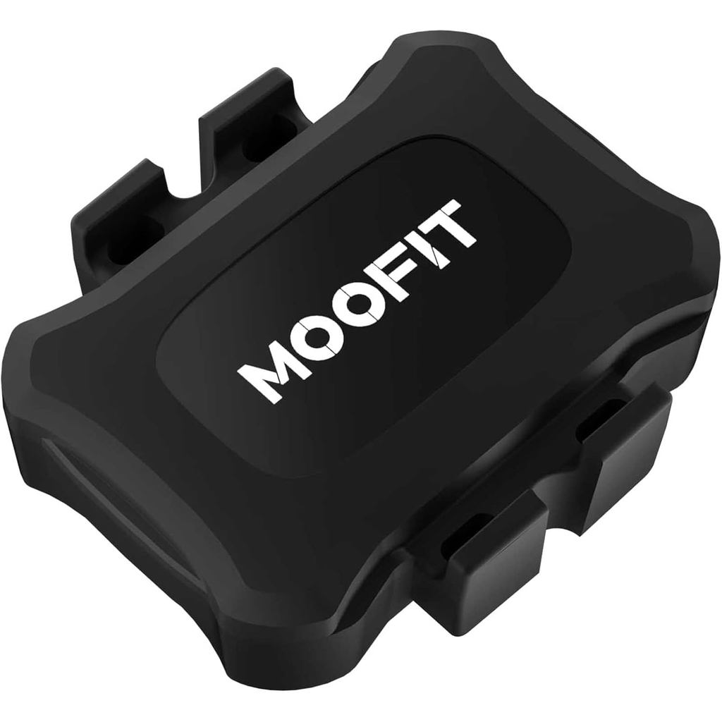 MOOFIT ตัววัดความเร็วและการเปลี่ยนเกียร์ไร้สายสำหรับจักรยานและSpin Bike, IP67, เข้ากันได้กับWahoo, Z