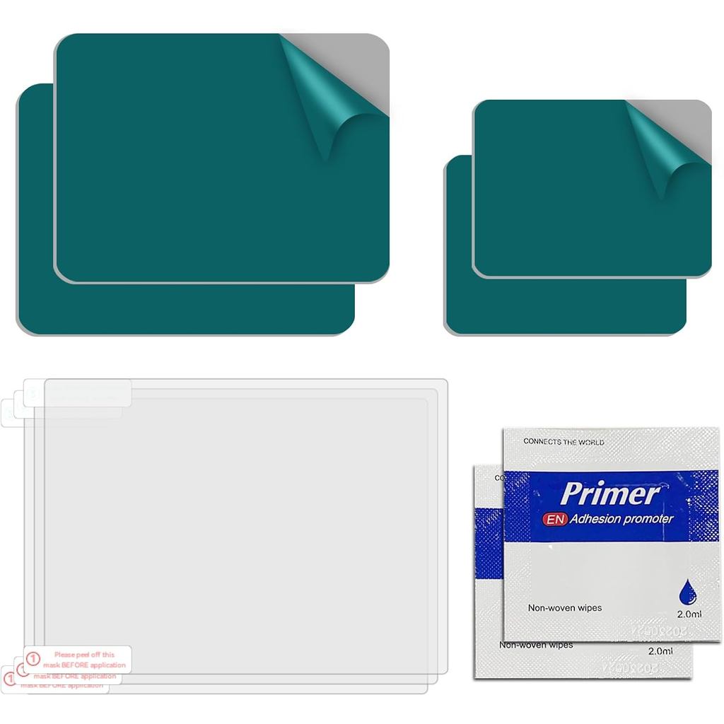 Vantrue กระจกรถยนต์แผ่นกาวที่ปรับแต่งได้สองด้าน, สติกเกอร์ไฟฟ้าสถิตปราศจากสารตกค้าง, ส่งเสริมการยึดเ