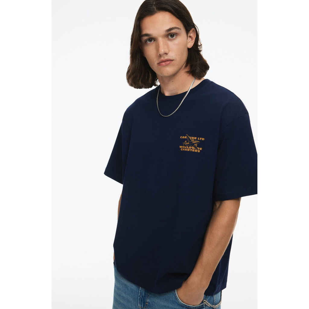 H&M(เอชแอนด์เอ็ม) เสื้อยืดพิมพ์ลายแบบหลวม ผู้ชาย 0967955_22