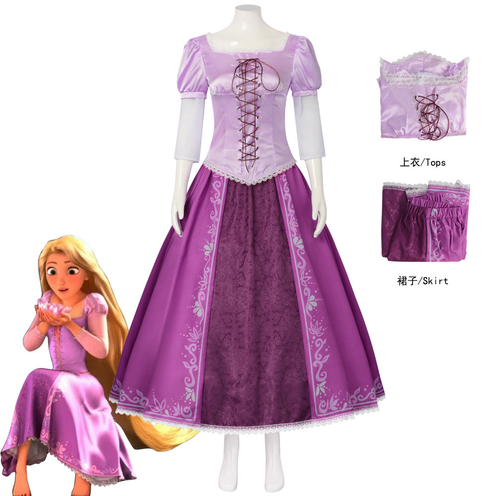 เครื่องแต่งกายคอสเพลย์ Magic Romance Rapunzel Le Pei สำหรับงานฮาโลวีนและภาพยนตร์
