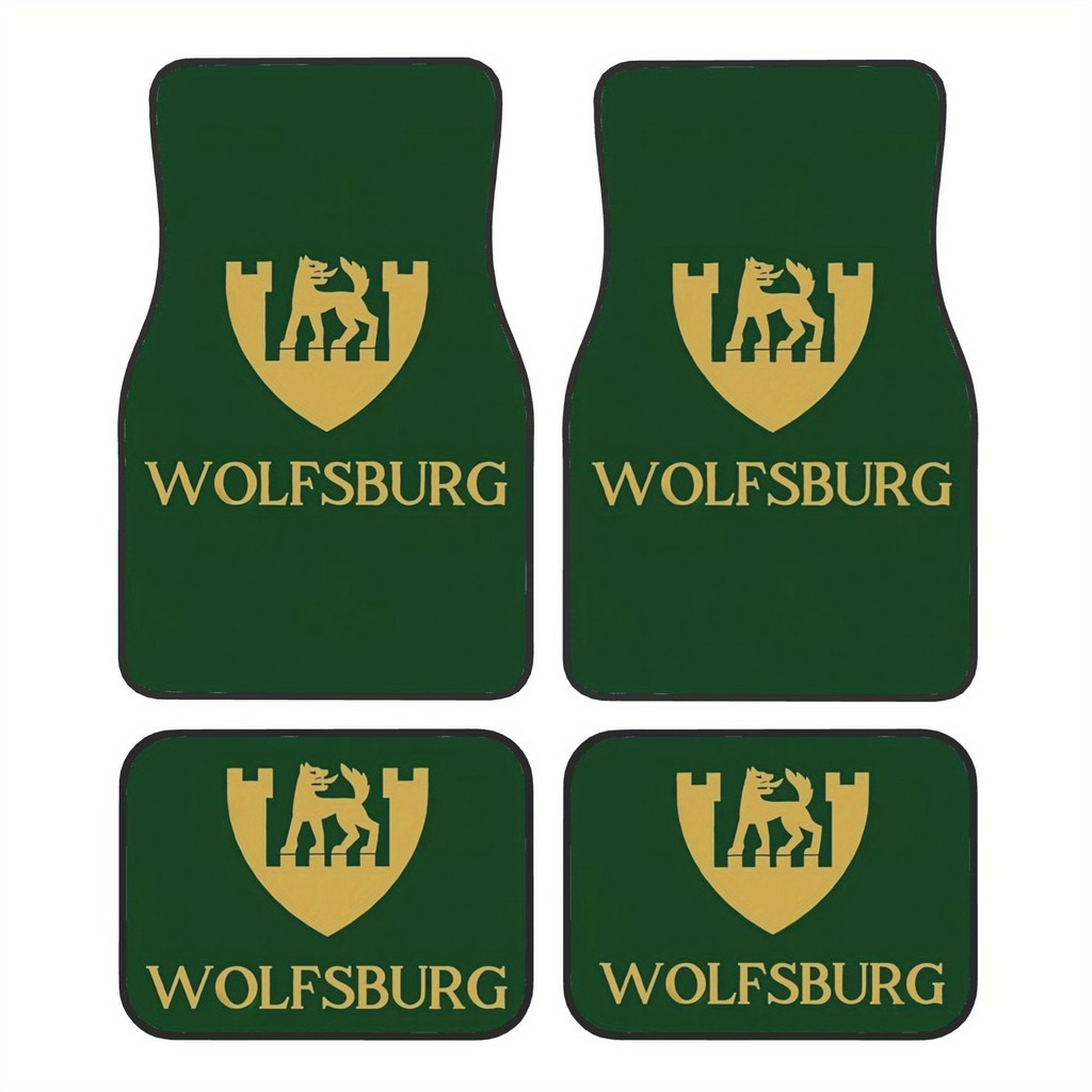 Wolfsburg Golden Car Feet กันน้ํา กันลื่น ทนสิ่งสกปรก/ทําความสะอาดง่าย Universal เหมาะสําหรับรถยนต์ 