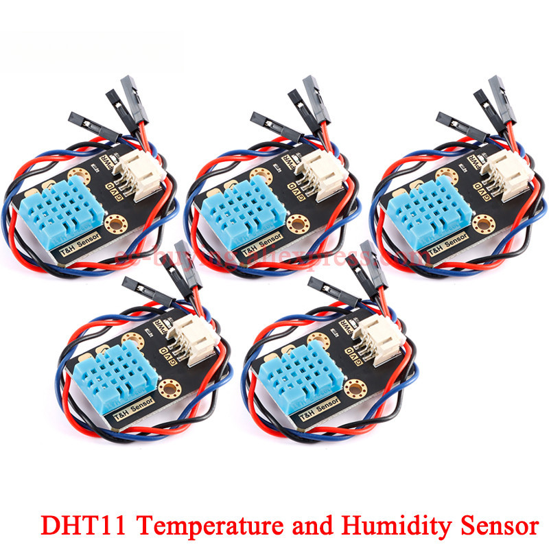 2-5pcs DHT11 อุณหภูมิความชื้นเซนเซอร์โมดูล 3.3/5V Single Bus การสื่อสาร PH2.0-3pin อินเทอร์เฟซสําหรั