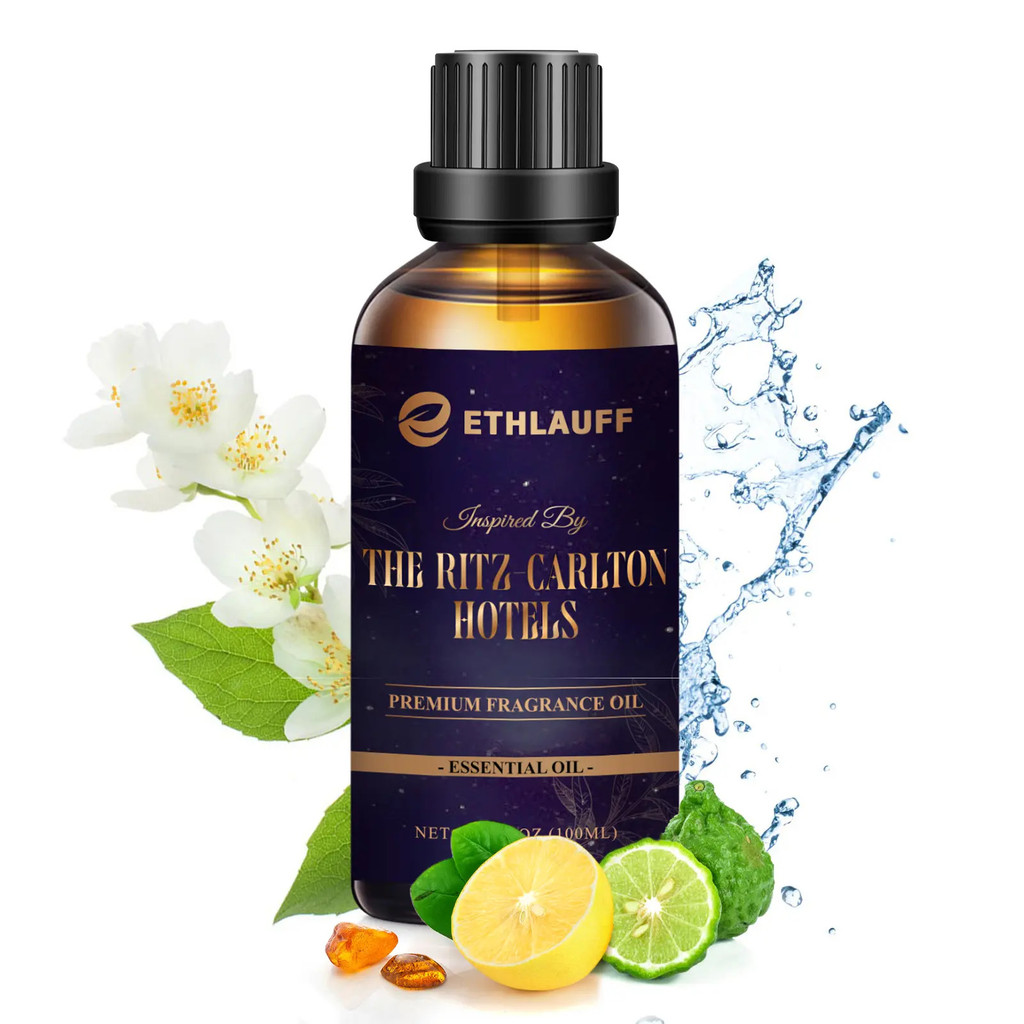 Essential Oil Ethlauff 3.5 fl oz สำหรับเครื่องทำความชื้น - กลิ่นหอมจากโรงแรมหรู เช่น Bright White Te