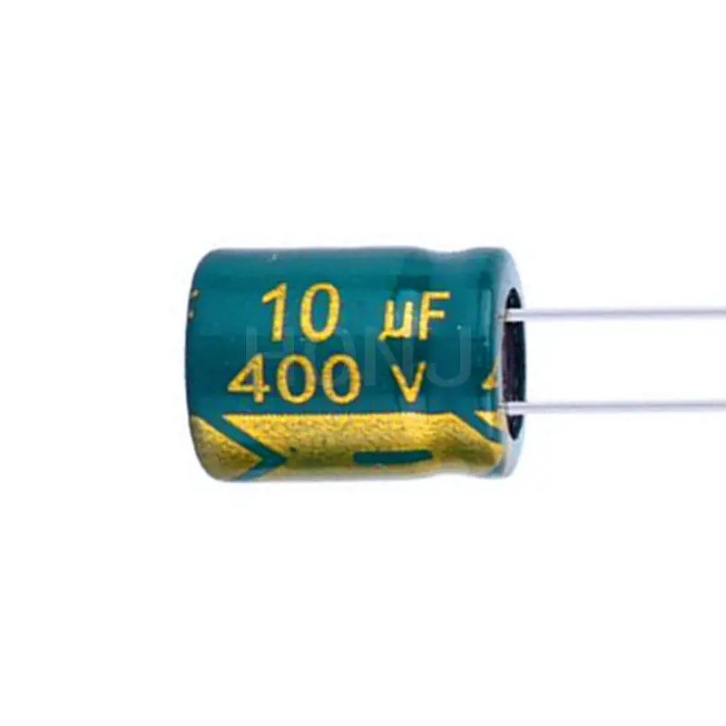 10-20PCS 400V10UF อลูมิเนียม Electrolytic Capacitor Low Esr/ความต้านทานความถี่สูงขนาด 8*12 10uf400v 