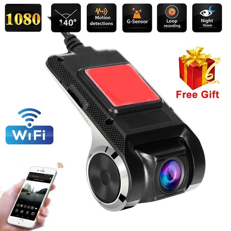 ADAS 1080P WIFI Dash Cam DVR Dash กล้องรถ WIFI Dash Cam Android DVR รถบันทึก Dash Cam Night รุ่น 108