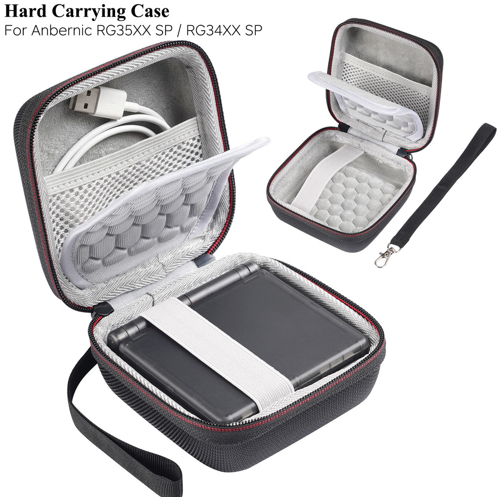 กระเป๋าถือสําหรับ Anbernic RG35XX SP / RG35XXSP Flip / RG 34XX SP คอนโซลเกมมือถือ, เคสป้องกัน