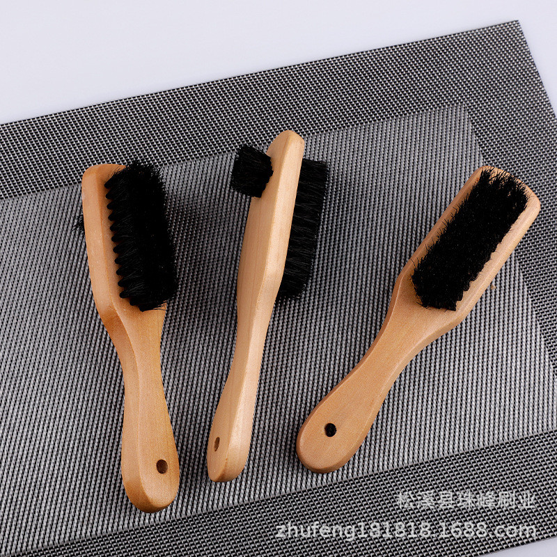 Zhufeng 308 สองด้านรองเท้าโปแลนด์แปรงไม้เนื้อแข็งขนแปรงมัลติฟังก์ชั่แปรงขัดรองเท้าหนังพิเศษดูแลหนัง 