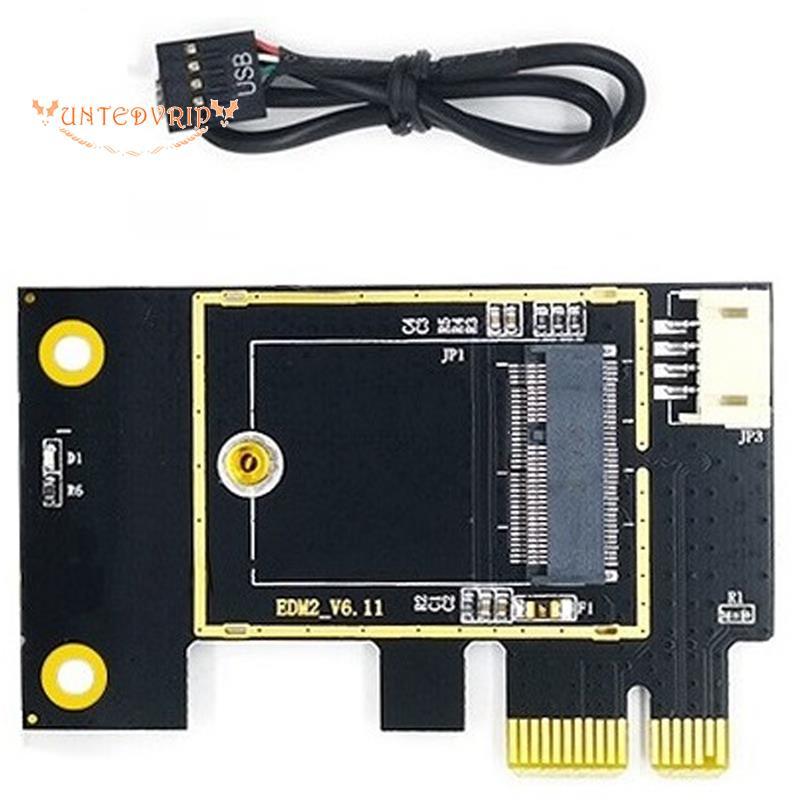 [Quick U]NGFF M.2 ถึง PCIE การ์ดเครือข่ายไร้สายอะแดปเตอร์การ์ดรองรับ 7260 8265 1650 1675X AX200 AX21