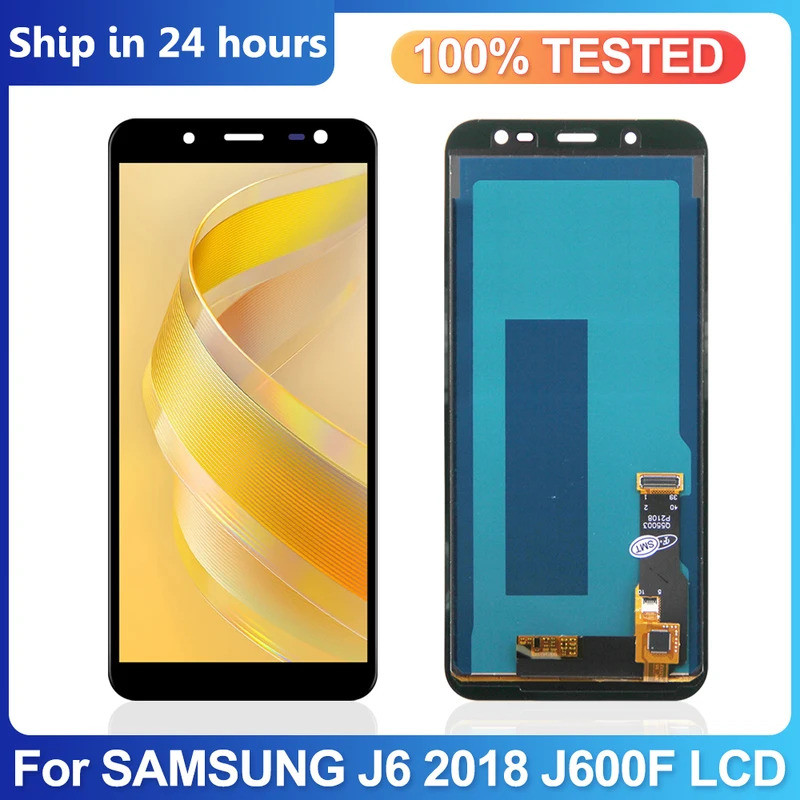 AAA + จอแสดงผลสําหรับ Samsung Galaxy J6 จอแสดงผล Lcd Touch Screen Digitizer เปลี่ยนสําหรับ Samsung J