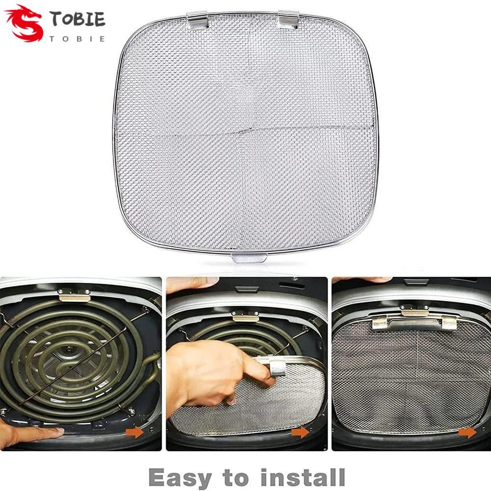 TOBIE Splatter Shield, หน้าจอ Splatter 5-in-1, อุปกรณ์ย่างในร่มเปลี่ยนนํากลับมาใช้ใหม่ได้ทนทานย่างตา