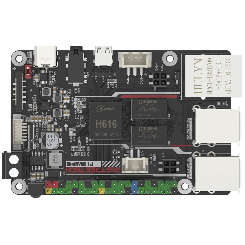 BIGTREETECH Pi V1.2 ควบคุม Quad-Core WiFi 1GB RAM, BTT Pi สนับสนุน SKR Mini E3 V3.0 Octopus/Pro/Max 