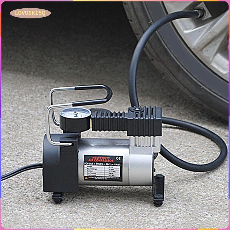 [lovoski5q] ยาง Inflator กระบอกเดี่ยว, 2V DC พร้อม, 35L/Min, แบบพกพา Heavy Duty 140PSI ยางสําหรับจัก