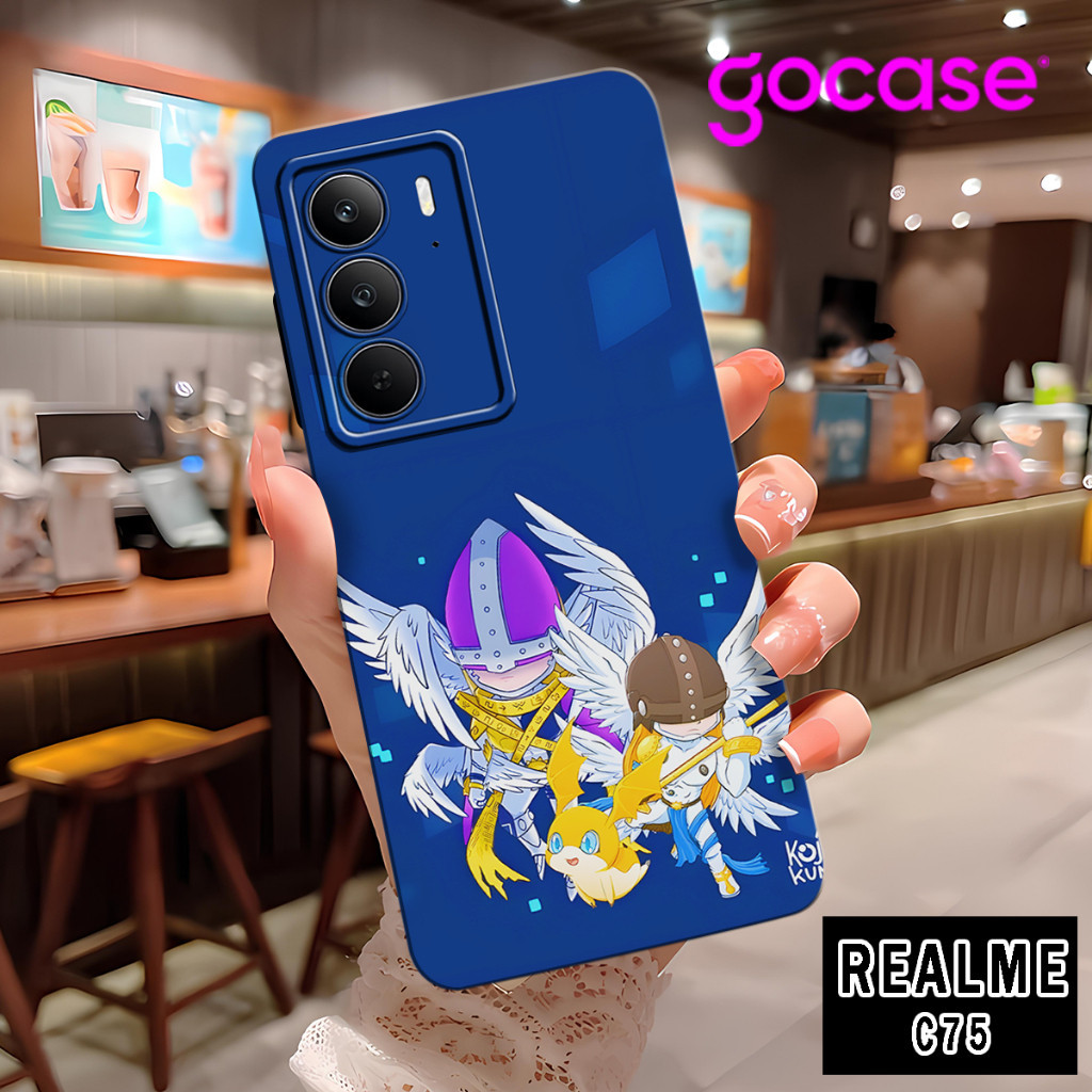 (DTF 7) ยางยืดหยุ่น Softcase สําหรับ realme c75 ล่าสุด 2024 l Pro Camera l ปลอกล่าสุด l เคสสําหรับหญ