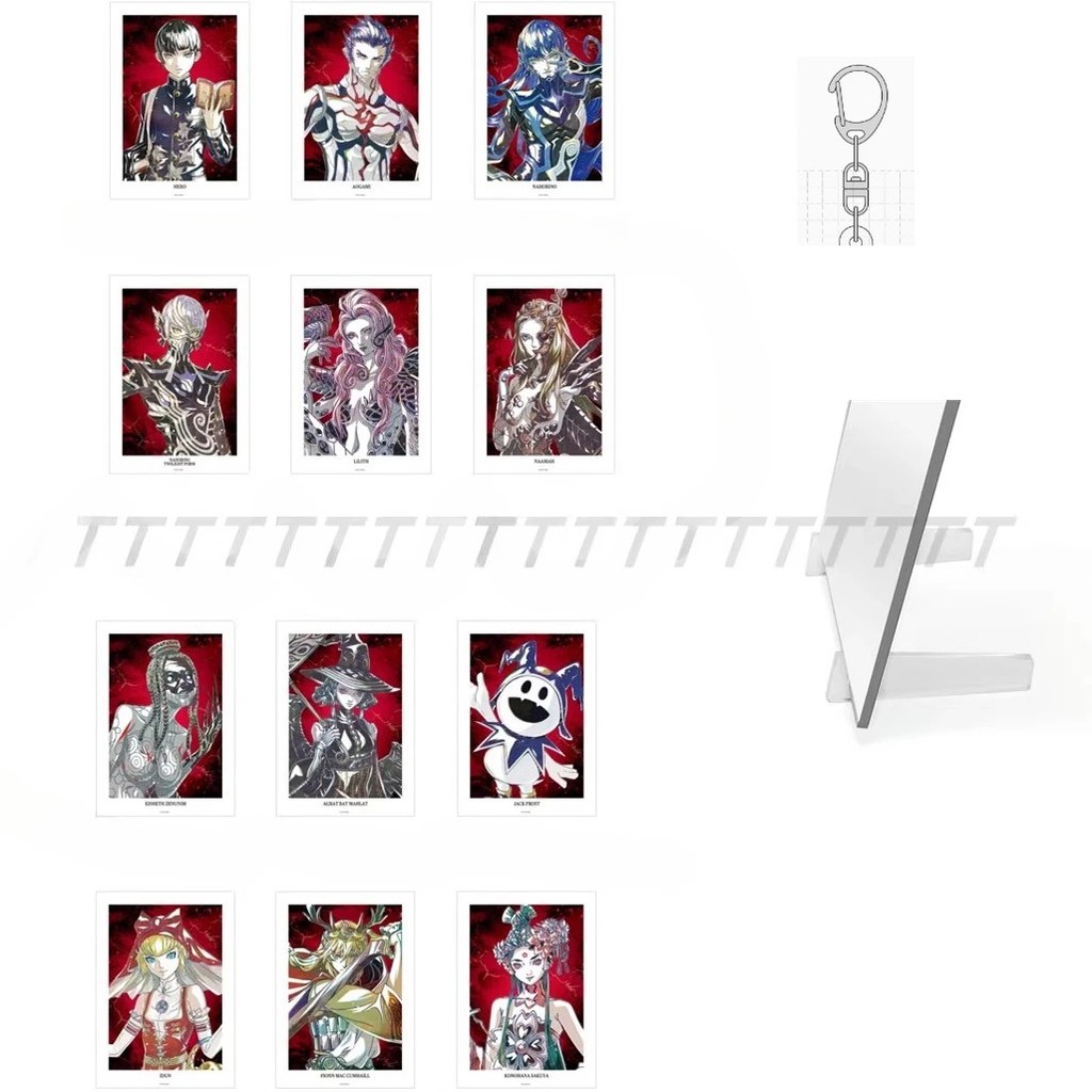 Standee Anime Shin Megami Tensei V SMT5 mica รุ่นตัวอักษร Nahobino Jack Frost Aogami พวงกุญแจตกแต่งท