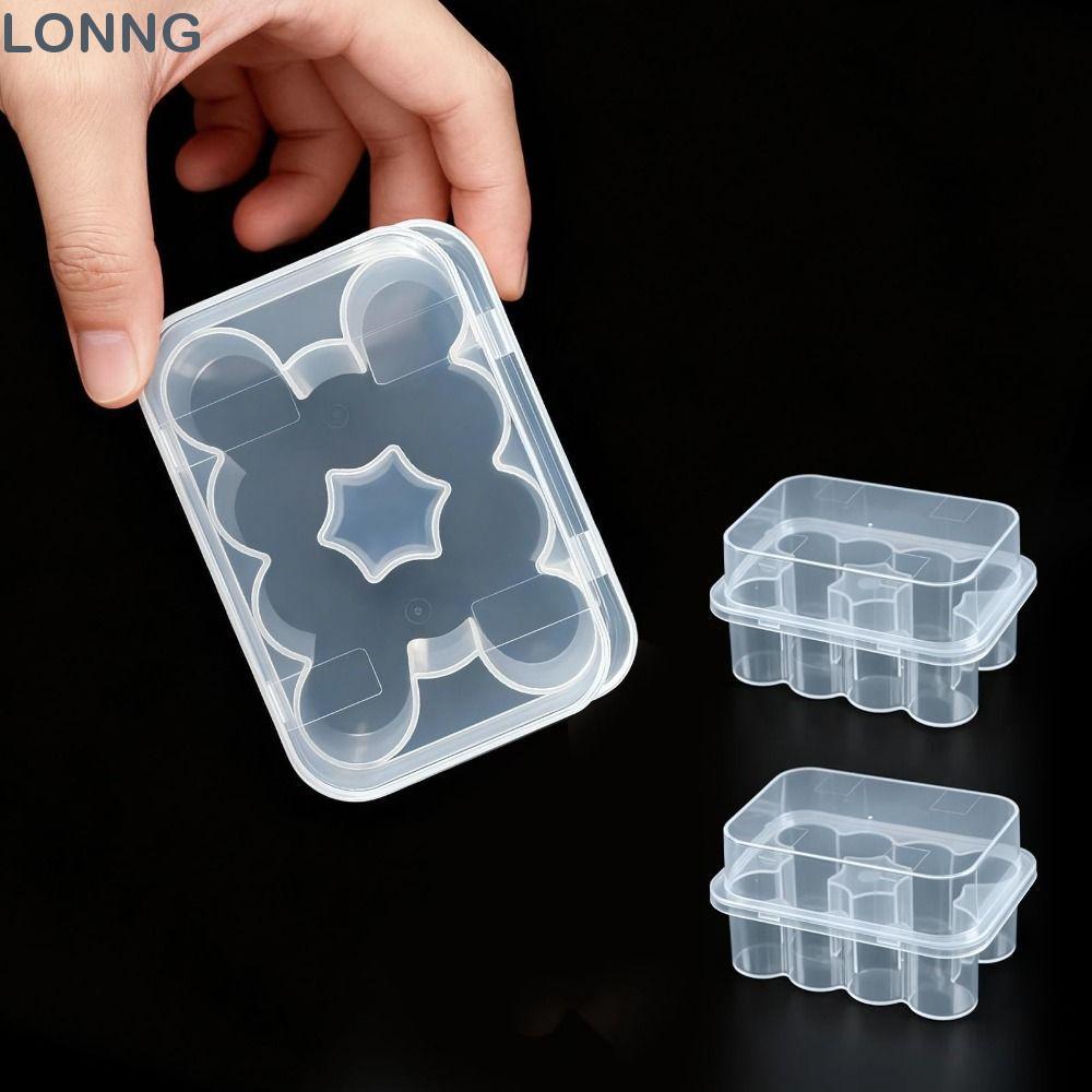 LONNG Vial Storage , 2/10/24-Slot Microtube กล่องเก็บ, 3/5/7/10mL พลาสติกวางซ้อนกันได้กล่องหลอดแช่แข็งตู้เย็น Organizer