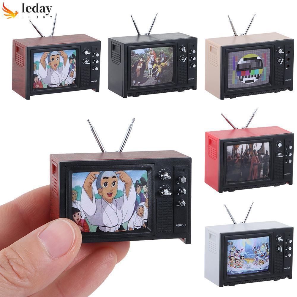 MAILE Mini Retro TV เฟอร์นิเจอร์จําลองห้องนั่งเล่นขนาดเล็ก