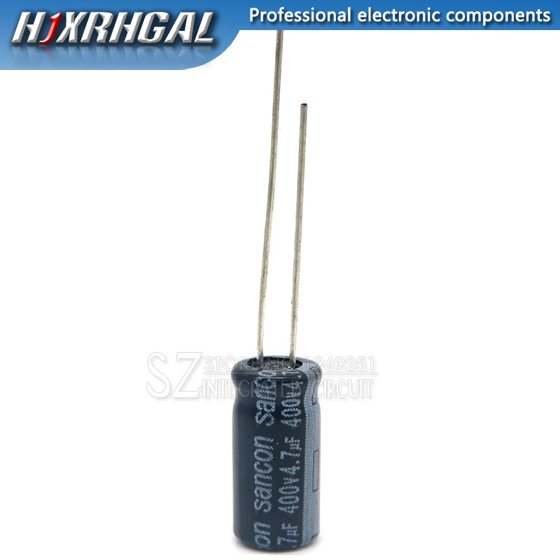 1PCS 400v4.7uf 400v 6x13 ตัวเก็บประจุไฟฟ้า 400v 4.7uf 6*13