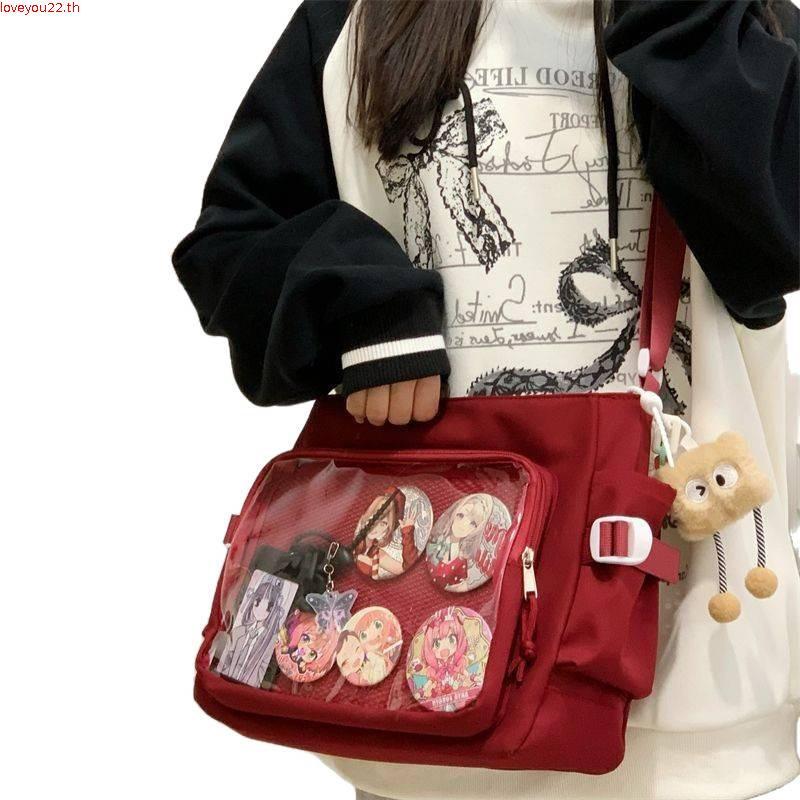 AFTERDAY568 กระเป๋า Ita, กระเป๋าสะพาย JK PU Lolita, น่ารักหวาน Y2K ความจุขนาดใหญ่กระเป๋าวัยรุ่นหญิง