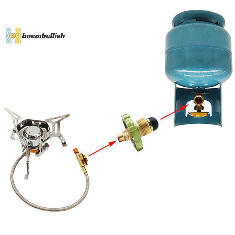 <Hodembellish> LPG Tank Converter Head ทนทานเตาแก๊สเชื่อมต่อปฏิบัติโลหะผสมสังกะสี LPG Tank Adapter อ
