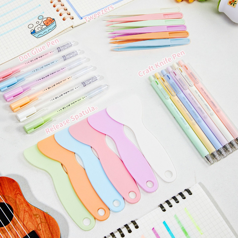 Craft Knife Journal Set สําหรับปล่อยไม้พายกระดาษ Bullet Journal Kit