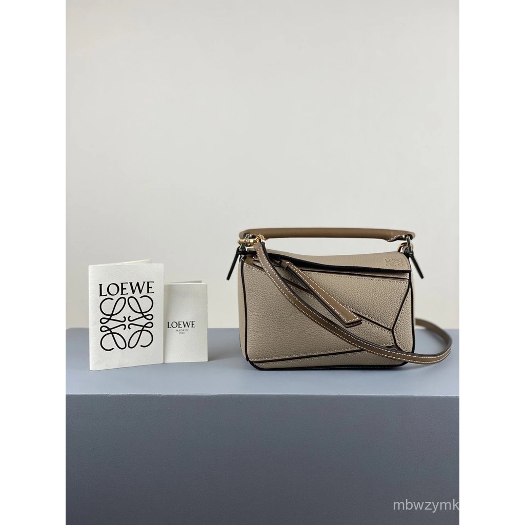   LOEWE LOEWE Puzzle Mini Geometric Color Matching Shoulder Crossbody Handbag