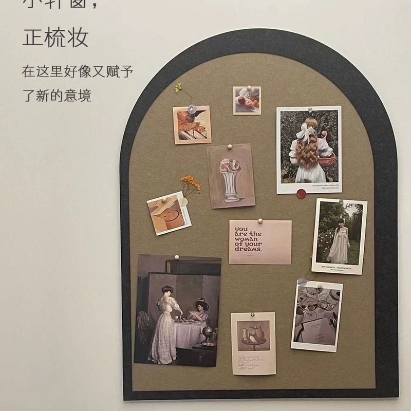 Felt Board สติ๊กเกอร์ติดผนังภาพติดผนังเจาะฟรีกระดานข้อความ Cork Board แขวนผนังกระดานตกแต่งผนัง Self-