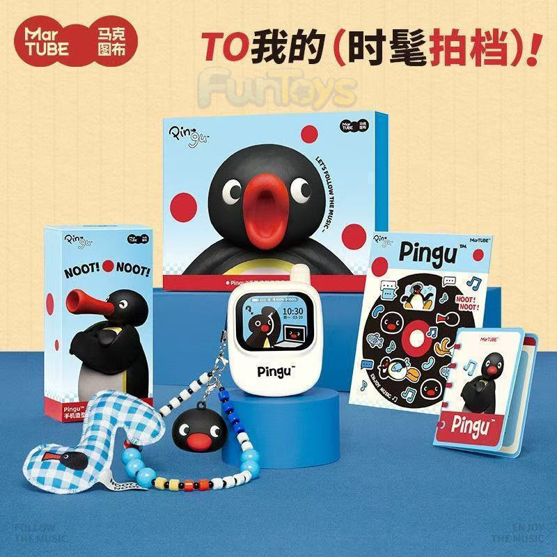 รับประกันของแท้ ของแท้ Mark Texture ผ้า Pingu Penguin หูฟัง Creative หน้าจอหูฟัง Multifunctional Pen