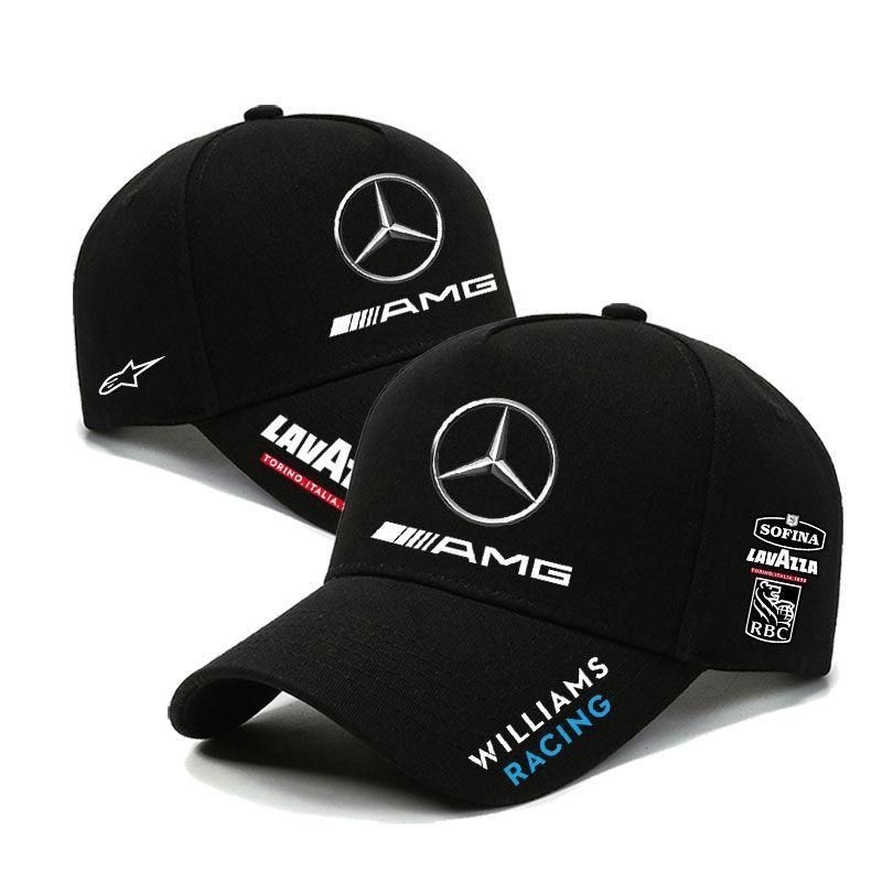 【เสื้อยืด】Fashion Williams team racing caps F1 baseball caps Albon Sainz leisure sun hatsCotton 100%