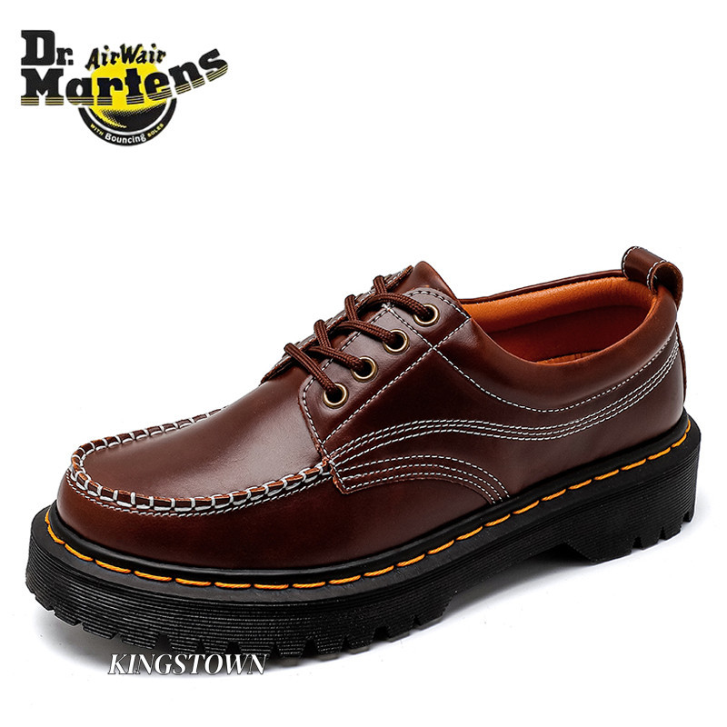 DR Martens Retro Leather Mens Boat Shoes 7185 Classic Style Fashion Loafer Plus Size 35-46