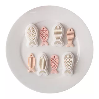 1PC Creative Fish Series Kitties คุกกี้แม่พิมพ์/ต่างหู Polymer Clay Cutter น่ารักการ์ตูนเครื่องปั้นดินเผาแม่พิมพ์ DIY เครื่องประดับจี้รูปร่าง Pressed Clay เครื่องมือคุกกี้ขนมแม่พิมพ์