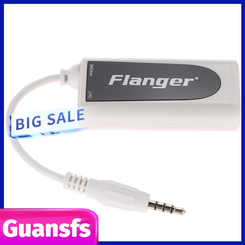 Guansfs Guansfs Flanger FC-21 ตัวแปลงขั้วต่อกีตาร์ไฟฟ้าเบสโทรศัพท์มือถือแท็บเล็ตอะแดปเตอร์เข้ากันได้