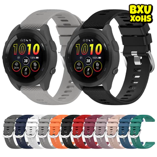 สายพานซิลิโคนขนาด 20 22มม. for Garmin Forerunner 165 55 158 570 42mm/vivoactive 5/Active /Bounce/VivoMove/Venu/approach