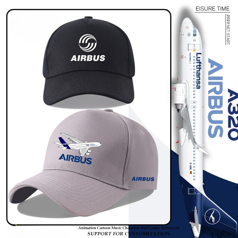 AIRBUS Aerospace Pilot Baseball Cap Aviation Aircraft Sun Protection Unisex Adjustable Streetwear Hat