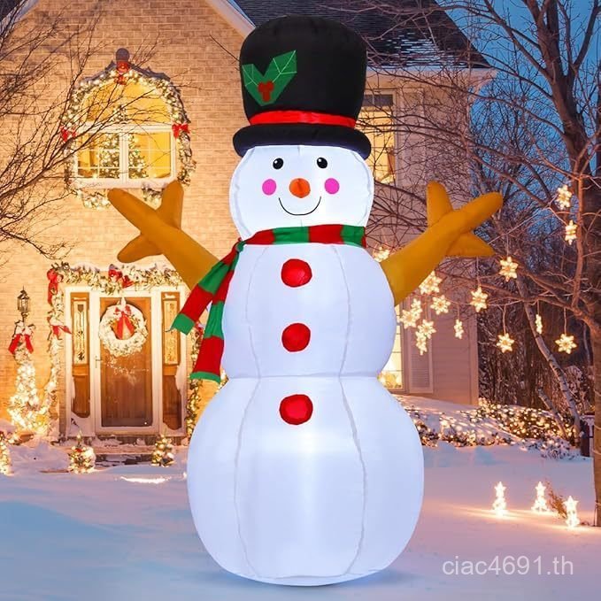 Snowman Cross-Border Courtyard Luminous Inflatable เครื่องประดับคริสต์มาสการ์ตูน Inflatable รุ่น Inf