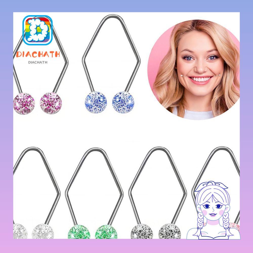 DICHATH เทรนเนอร์บุ๋ม 1 คู่, เครื่องทําลักยิ้มโลหะผสมสวมใส่ง่ายสําหรับแก้ม, ของขวัญเครื่องมือความงาม