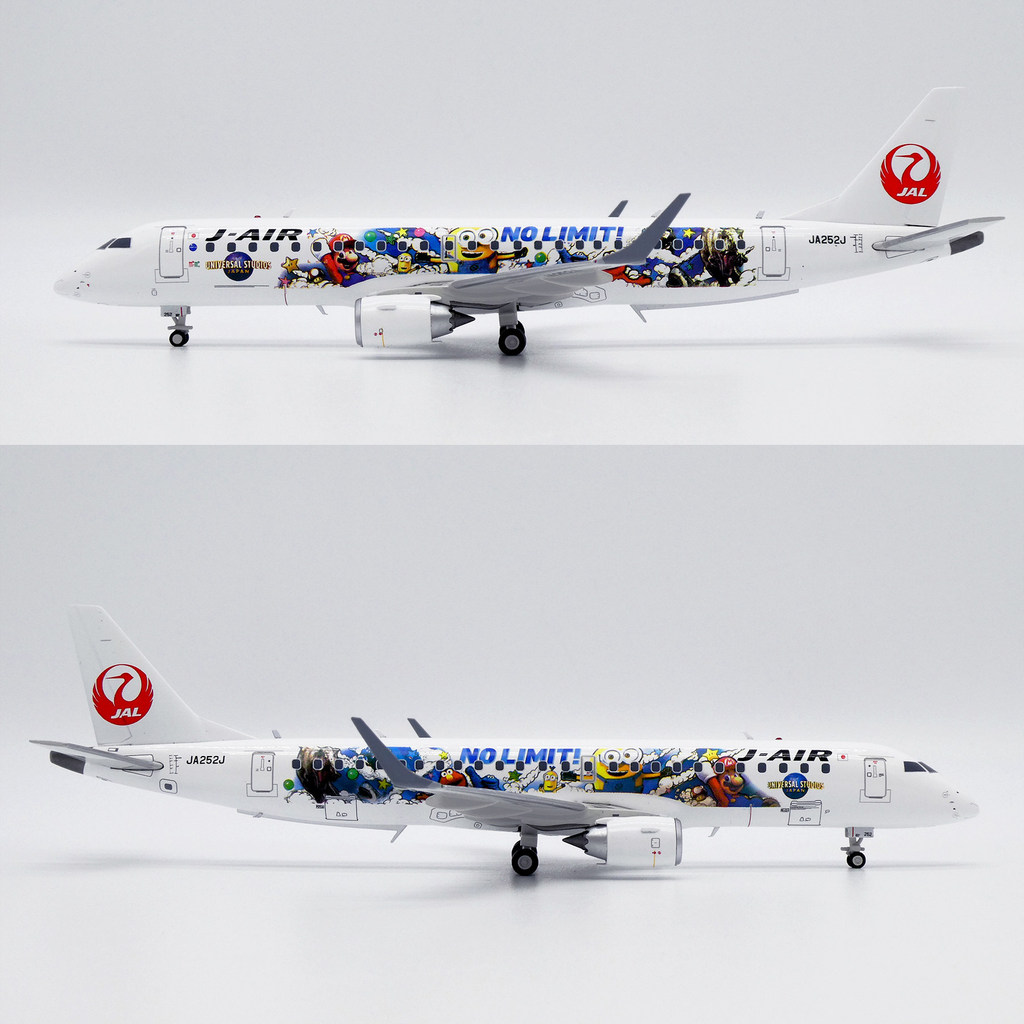 JC Wings SA2007 1: 200 Japan Airlines ERJ-190 JA252J รุ่นทาสี