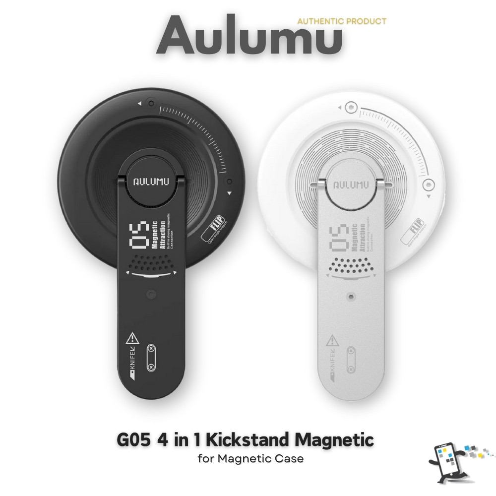 Aulumu G05 4 in 1 Kickstand Magnetic with Box Cutter ขาตั้งสำหรับ Smartphone ทุกรุ่น(พร้อมส่ง)