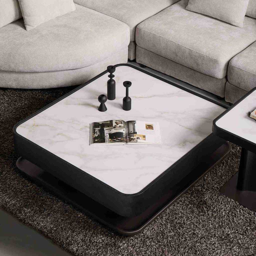 SB Design Square โต๊ะกลาง รุ่น LAMONT สีดำ (103x93x32 ซม.) แบรนด์ LE LUXE