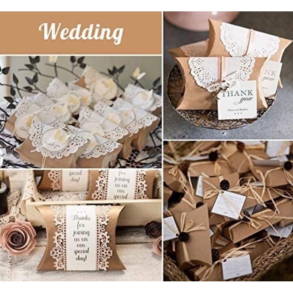 กล่องของขวัญทรงหมอน เรียบหรู ดูแพง ใส่ขนม จิวเวลรี่ ของฝาก ชำร่วย เพิ่มมูลค่าของขวัญทันที 9x6x2.5ซม พร้อมส่ง - รูปที่ 7