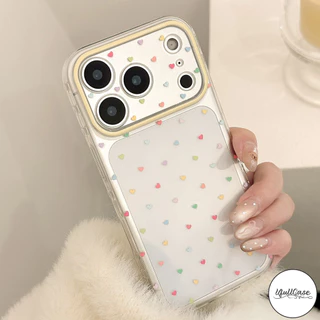 เคสไอโฟน16 สำหรับIPhone 17 12 11 15 13 Air 16 14 Pro Max X XR 14 7 16 15 8 Plus SE เคสใส ลายจุด&ดาว สีหลากสไตล์น่ารัก