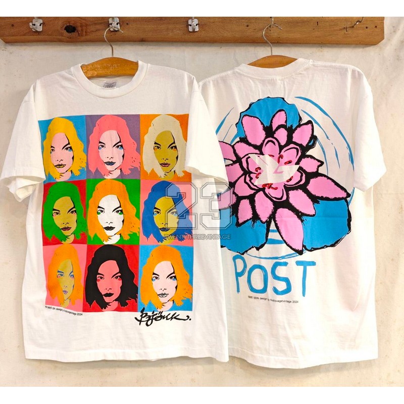 BJORK POST เสื้อวินเทจ เสื้อทัวร์ วงร๊อค papamama vintage shirt