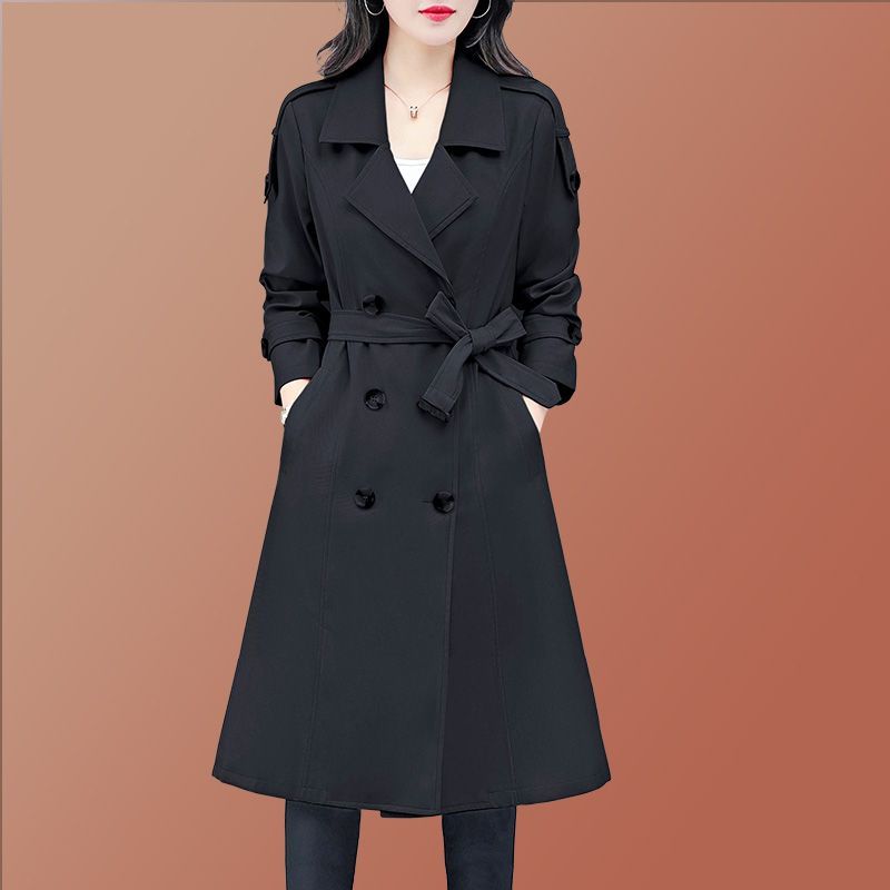 2026แฟชั่น2026ยาวWindbreakerผู้หญิง2024ฤดูใบไม้ผลิฤดูใบไม้ร่วงสไตล์ใหม่แฟชั่นอารมณ์หลวมSlimmerดูAll-