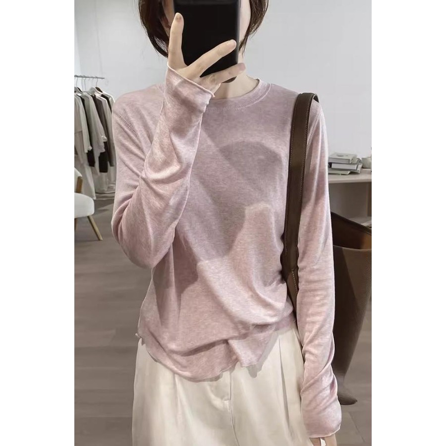 เสื้อยืด COD T0NS สไตล์ใหม่รอบคอดูเย็บ แขนยาวหลวม ใส่ได้ทุกวัยและโอกาส