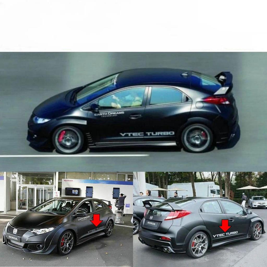 2x รถจัดแต่งทรงผม Decals สําหรับ VTEC TURBO Racing CBR1000 600RR CB1000R CB1100 CB650F CBR300R VFR12