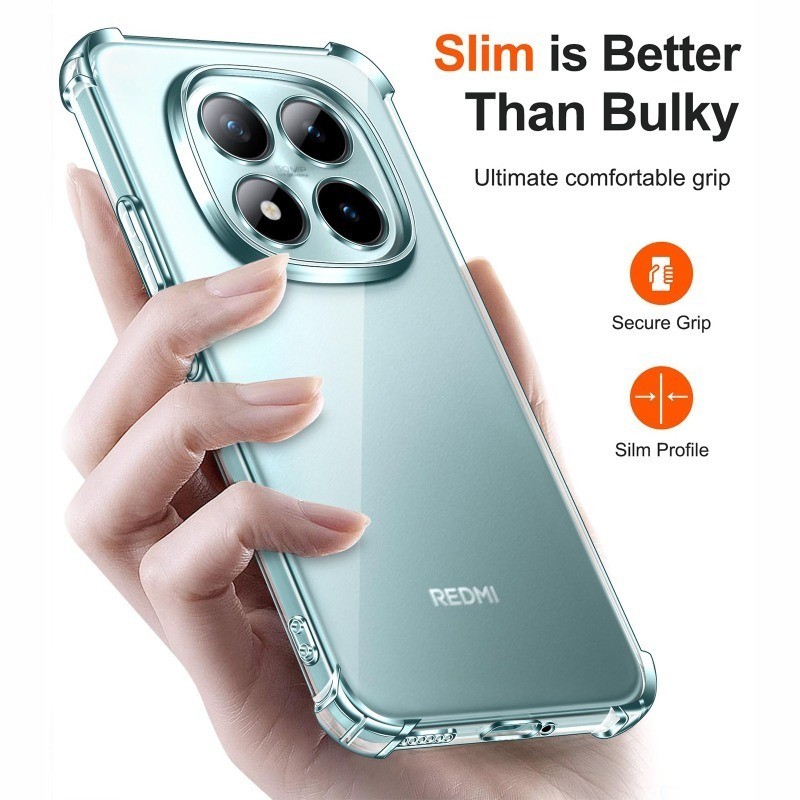 เคสกันกระแทกใส Redmi Note 15 5G / Redmi Note 15 Pro 5G /  Redmi Note 15 Pro+ 5G ใสนิ่ม ป้องกันกล้อง